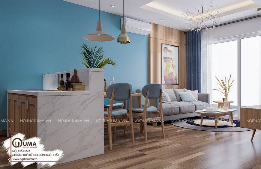 Thiết kế nội thất chung cư HH Linh Đàm - Anh An, , Phong cách hiện đại