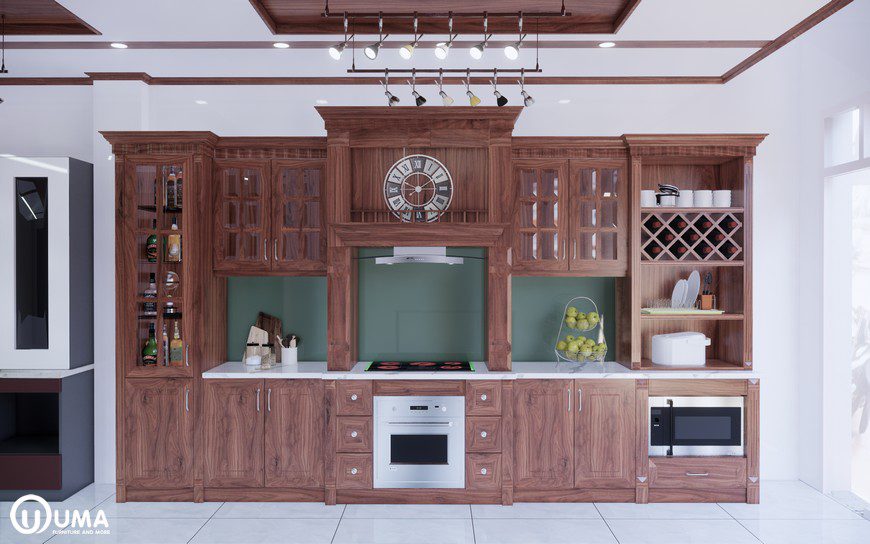 Tủ bếp gỗ là vật dụng quan trọng không thể thiếu trong các căn bếp của gia đình Việt