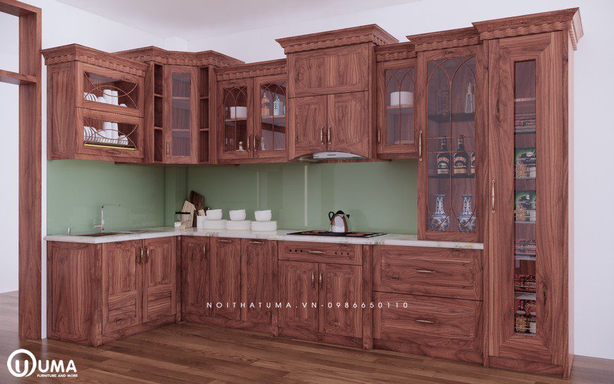 Mẫu tủ bếp của Nội thất UMA hợp với tuổi Bính Thân sinh năm 2016