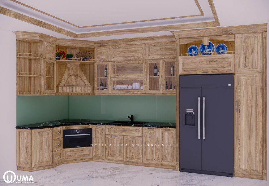 Mẫu tủ bếp được thiết kế bởi UMA tuổi Tân sửu - 2021