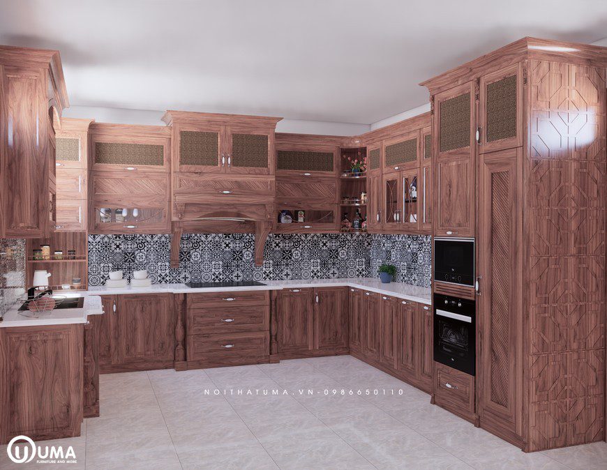Tủ bếp gỗ Xoan Đào