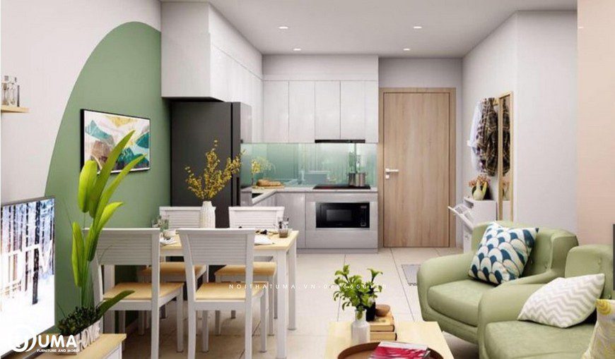 Mẫu Tủ Bếp ACRYLIC đươc thiết kế cho căn hộ Vinhome Ocean Park