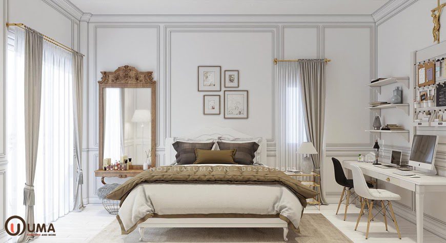 Mẫu phòng ngủ mang phong cách Scandinavian