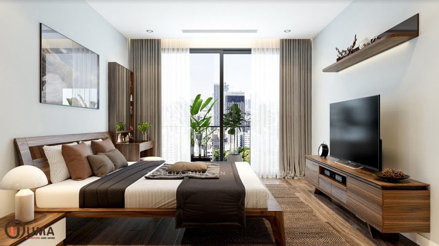 Hình ảnh phòng ngủ cho căn hộ hiện đại