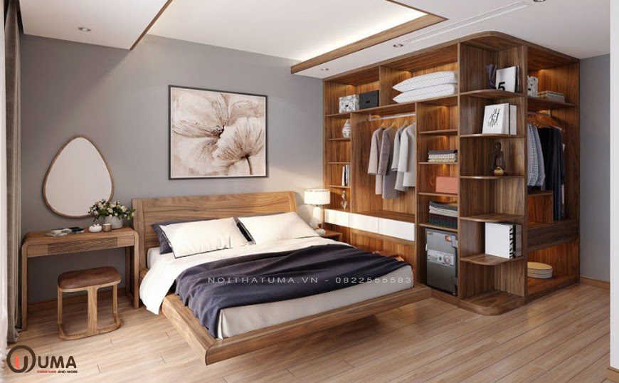 Mẫu phòng ngủ mang phong cách tối giản cho căn hộ chung cư