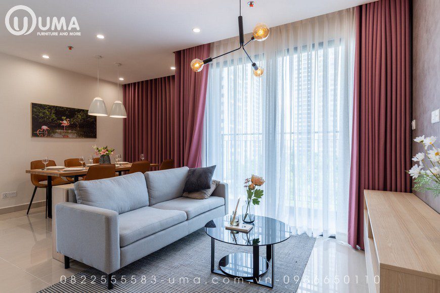 Nội thất căn hộ mẫu Vinhomes Grand Park - 2 phòng ngủ +1 - S202.0405, , Thiết kế nội thất