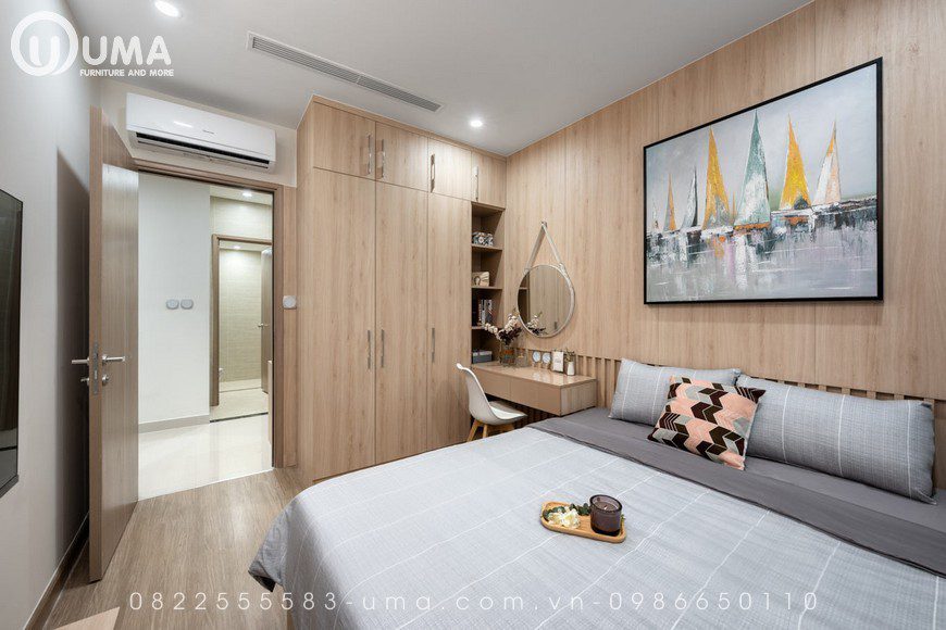 Nội thất căn hộ mẫu Vinhomes Smart City (Mega Mall) 1 phòng ngủ, , Thiết Kế Nội thất Chung cư