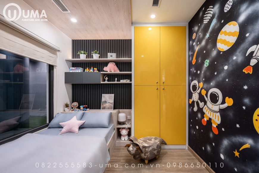 Nội thất căn hộ mẫu Vinhomes Smart City (Mega Mall) 2 phòng ngủ +1, , Thiết Kế Nội thất Chung cư