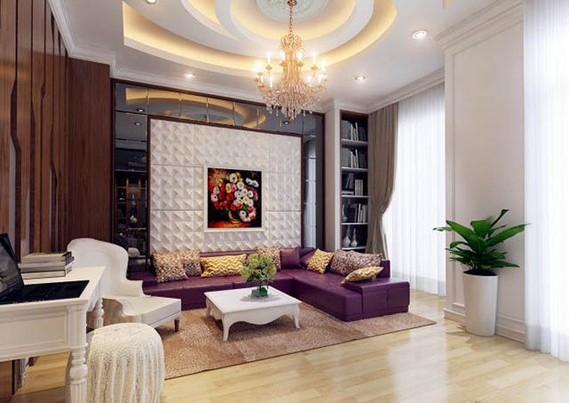Mẫu thiết kế nội thất nhà phố 5m x 20m mang phong cách tân cổ điển nhà chị Thu - Phòng đa năng