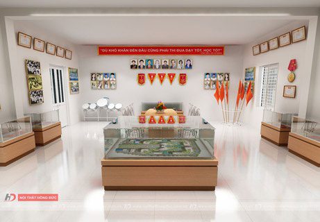 Xây dựng phòng truyền thống trường Tiểu học Bình Minh Công ty thi công nội thất Tại Thanh Hóa, , Hỏi đáp