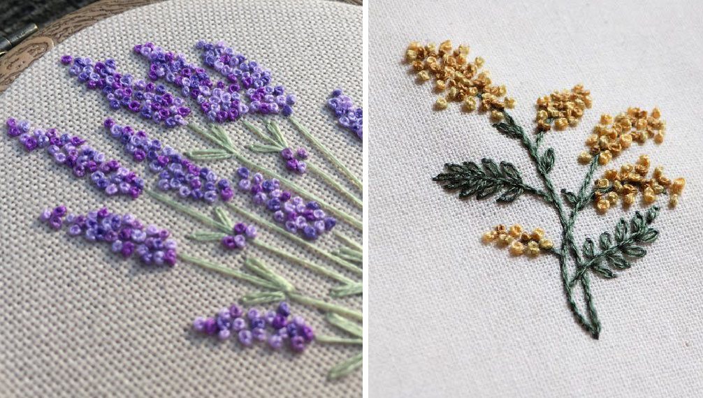 Tổng hợp các mẫu thêu cỏ cây hoa lá  Tiệm Tạp Hóa Nhà May  Hand  embroidery patterns free Embroidery patterns free Embroidery patterns