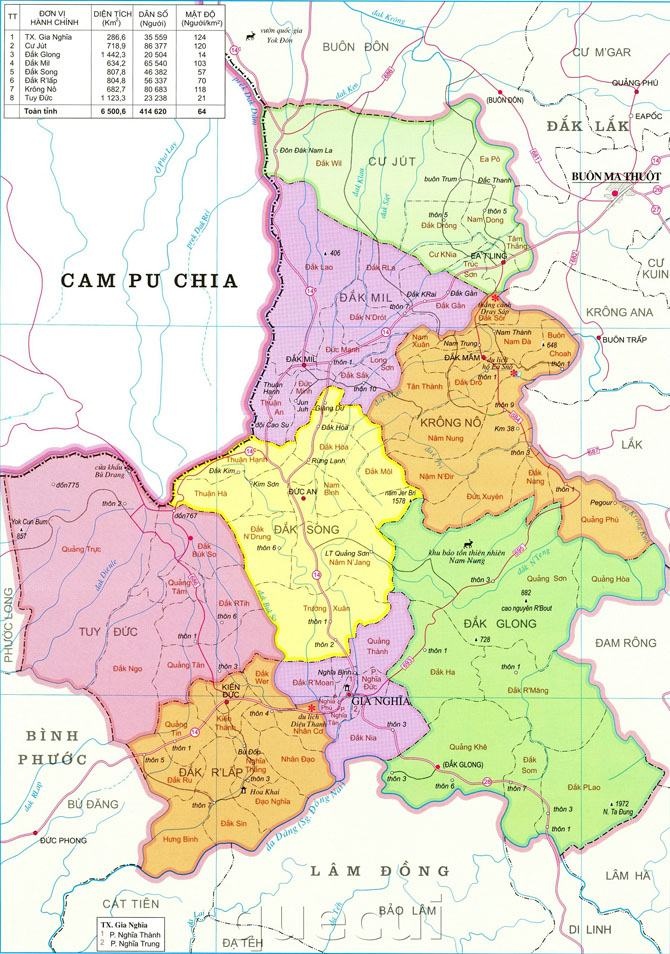 [Siêu tổng hợp] Bản đồ Hành Chính tỉnh Đắk Nông Khổ Lớn Năm 2023, , Khám phá
