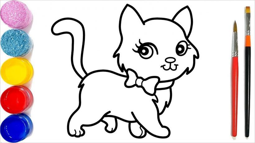 Tranh Vẽ Con Mèo Dễ Thương | Uma