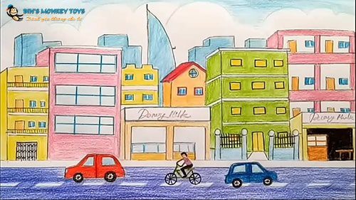 Hướng dẫn Cách vẽ tranh phong cảnh thành phố từ cơ bản đến chuyên nghiệp