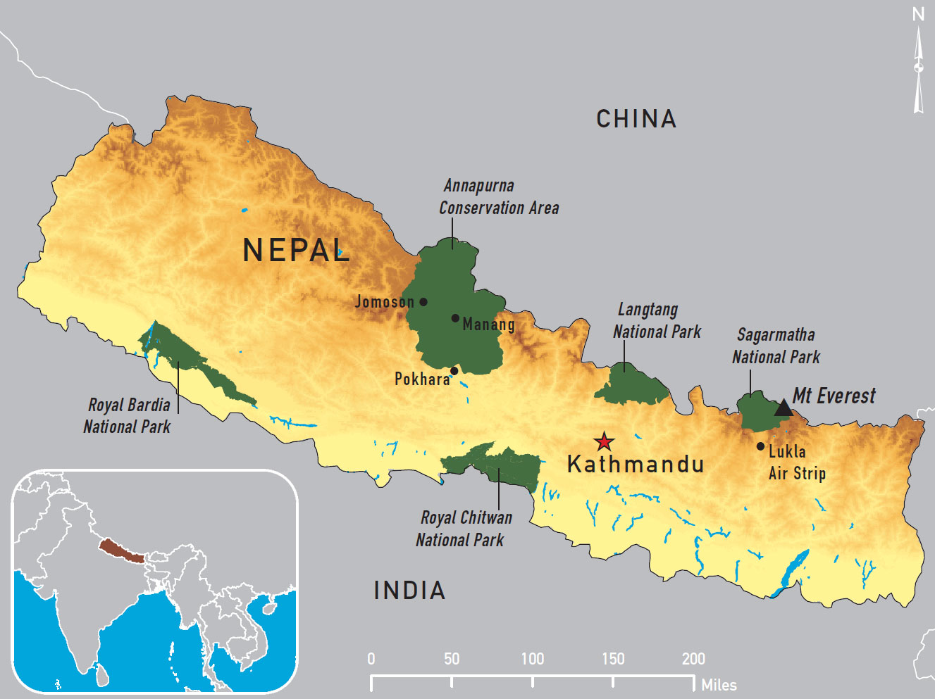 Cập nhật 2023: Bản đồ hành chính đất nước Nepal (Nepal Map) phóng to năm 2023, , Bản đồ