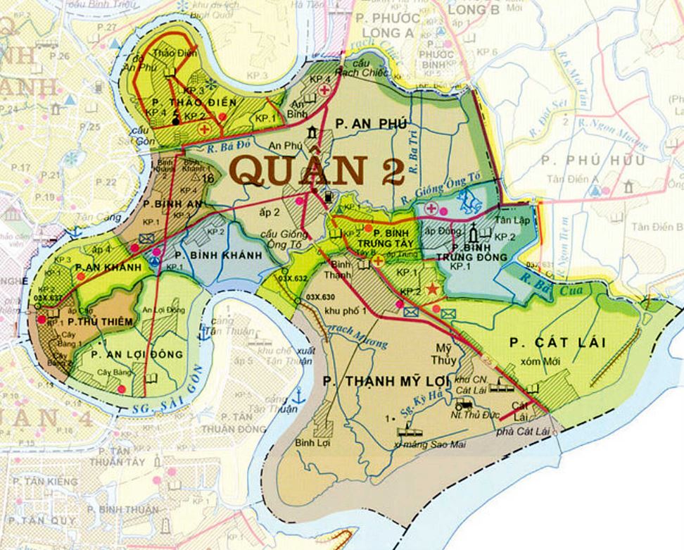 Cập nhật 2023: Bản đồ quy hoạch sử dụng đất Quận 2 năm 2023, , Bản đồ