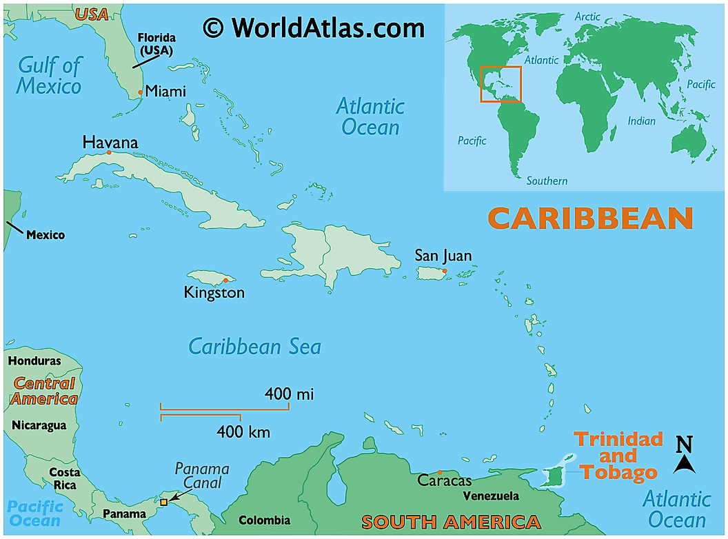 Cập nhật 2023: Bản đồ đất nước Trinidad và Tobago (Trinidad and Tobago Map) năm 2023, , Bản đồ