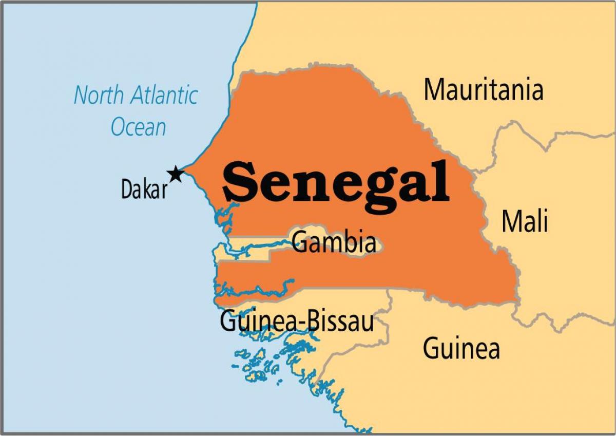 Cập nhật 2023: Bản đồ đất nước Sénégal (Senegal Map) phóng to năm 2023, , Bản đồ