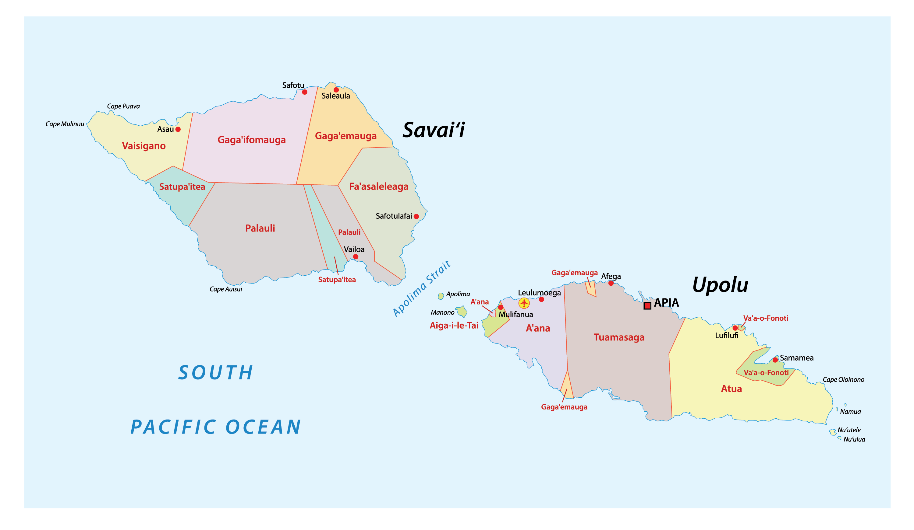 Cập nhật 2023: Bản đồ đất nước Samoa (Samoa Map) phóng to năm 2023, , Bản đồ