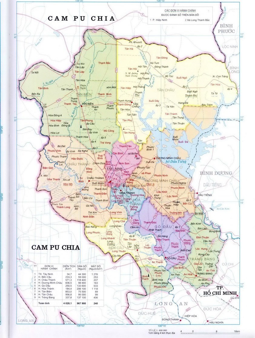 Cập nhật 2023: Bản đồ hành chính tỉnh Tây Ninh khổ lớn năm 2023, , Bản đồ