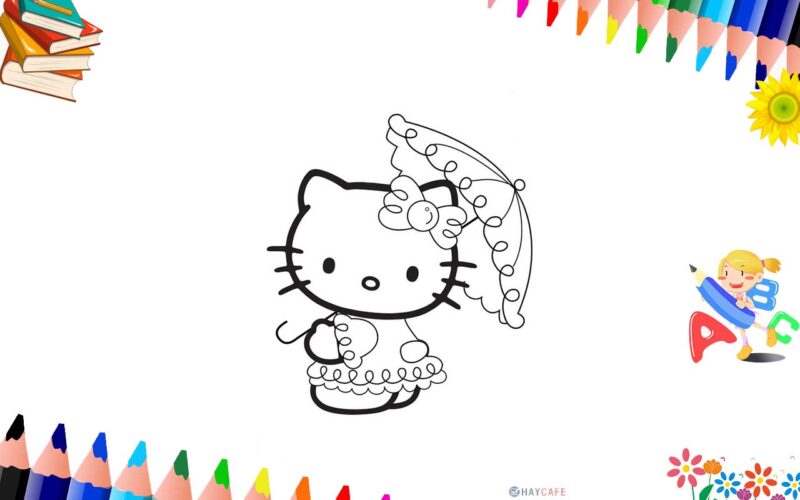 Sưa tầm: Tranh Tô Màu Hello Kitty Đẹp Nhất Dễ Thương, Có Hình Mẫu, , Catalogue mã màu