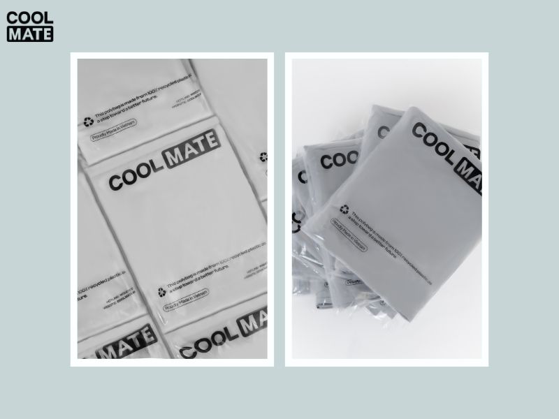 Khám phá: Coolmate thay đổi túi nilon đóng gói sang túi nhựa tái chế Recycle, , Khám phá